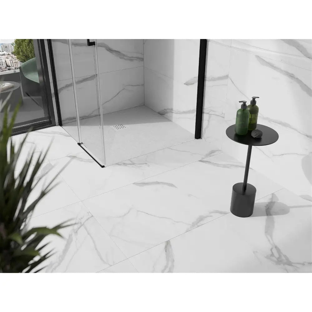 Mexen Stone + Kompositt Dusjbunn Kvadratisk 70x70 Cm Hvit med Hvit Frontpanel - 44107070-w