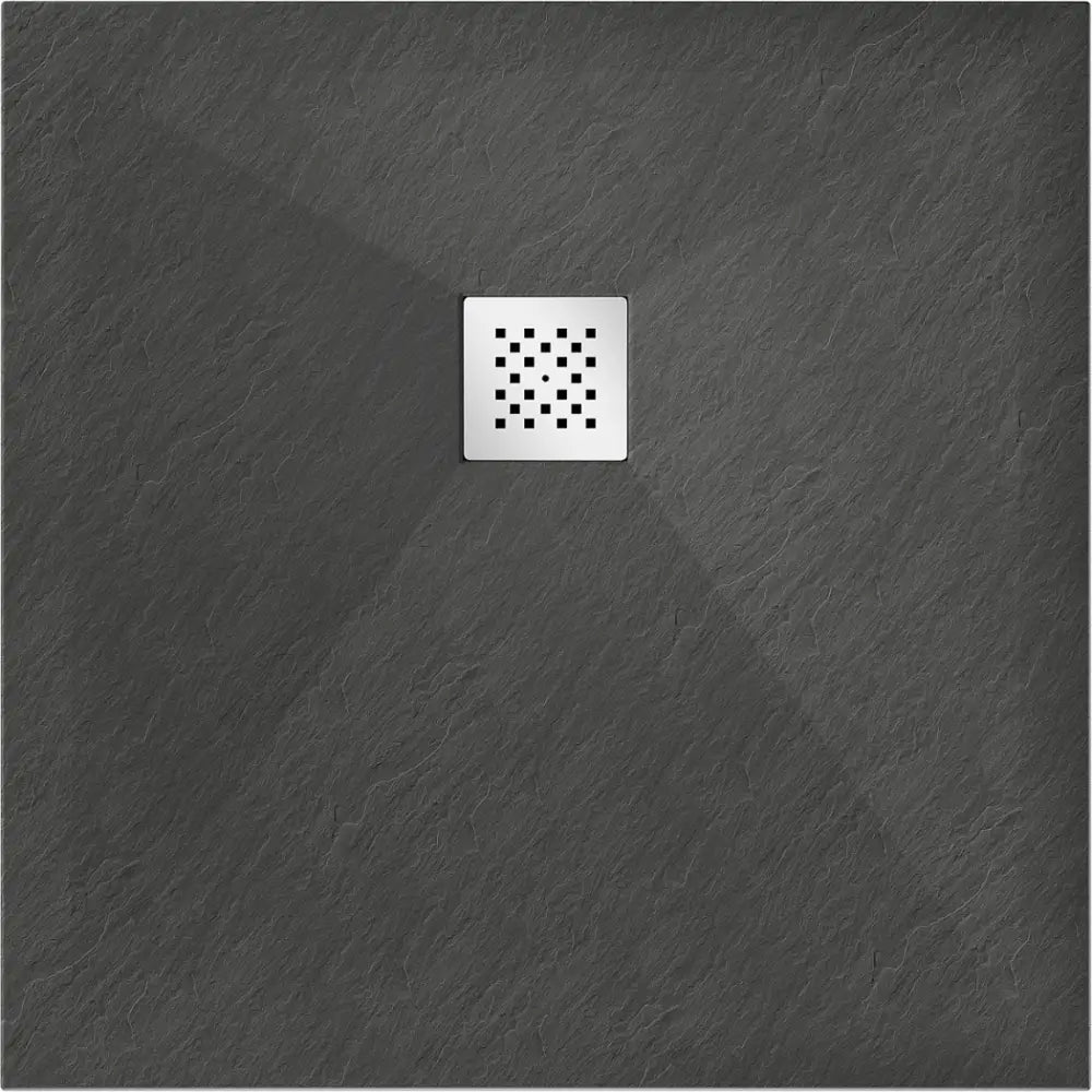 Mexen Stone + Kompositt Dusjbunn Kvadratisk 90x90 Cm Antrasitt