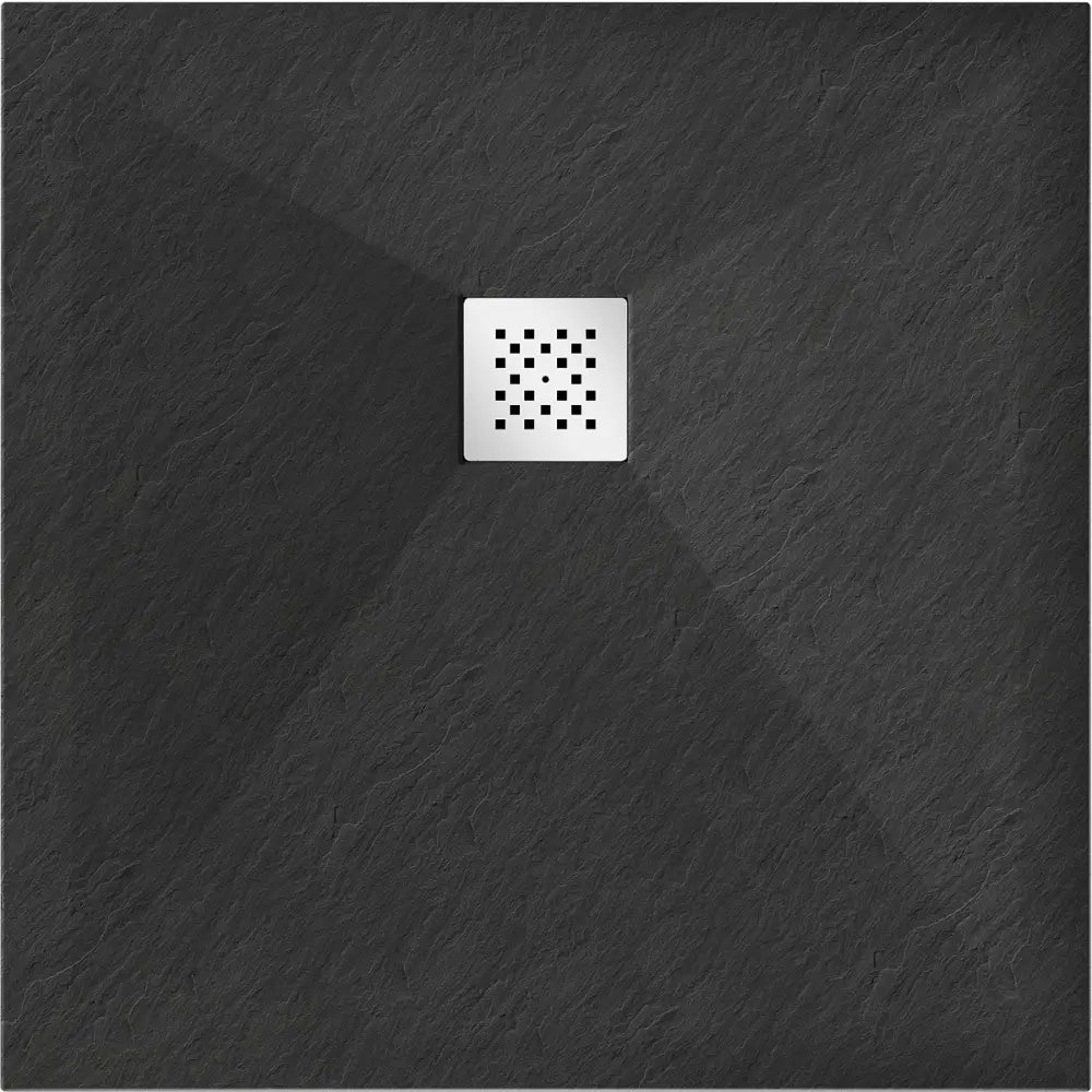 Mexen Stone + Kompositt Dusjkar Kvadratisk 80x80 Cm Svart