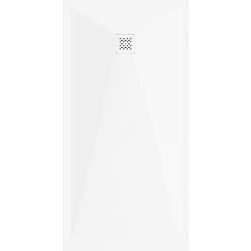 Mexen Stone + Kompositt Rektangulær Dusjbrett 160x100 Cm Hvit med Hvit Deksel - 44101016-w
