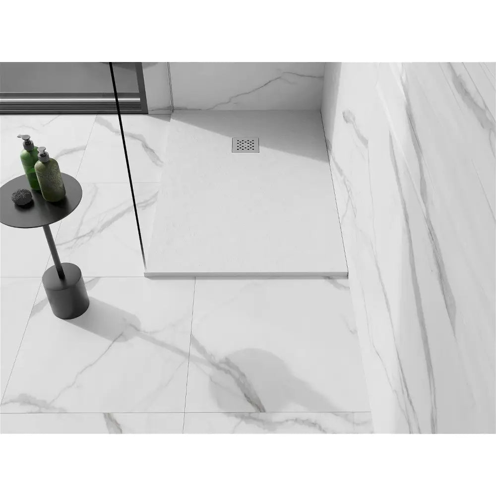 Mexen Stone + Kompositt Rektangulær Dusjbunn 120x90 Cm Hvit