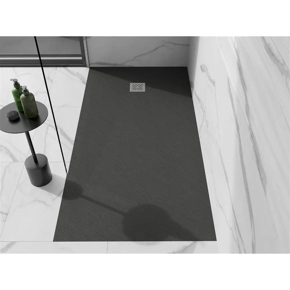 Mexen Stone + Kompositt Rektangulær Dusjbunn 200x80 Cm Antrasitt