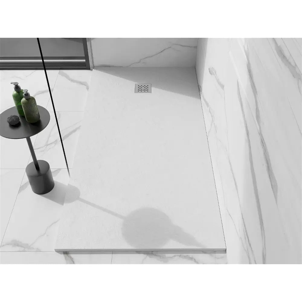Mexen Stone + Kompositt Rektangulært Dusjbrett 200x90 Cm Hvit