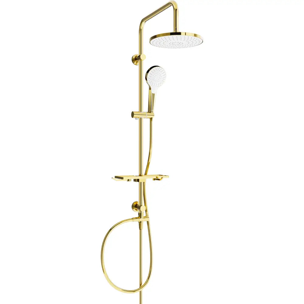 Dusjsett med Takdusj Gull/hvit S1