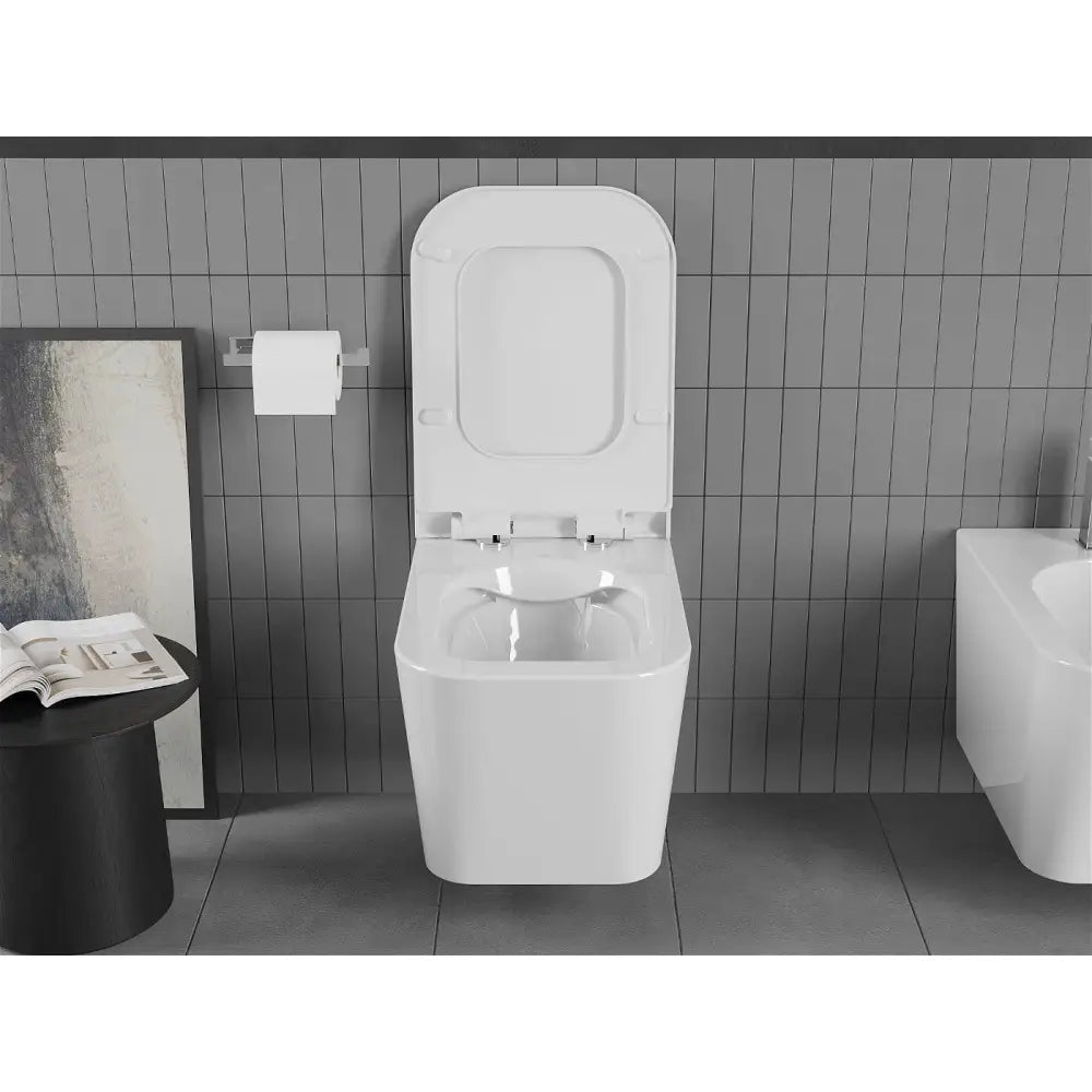 Mexen Teo Toalettskål uten Spylekant med Slim Soft-close Sete Duroplast Hvit