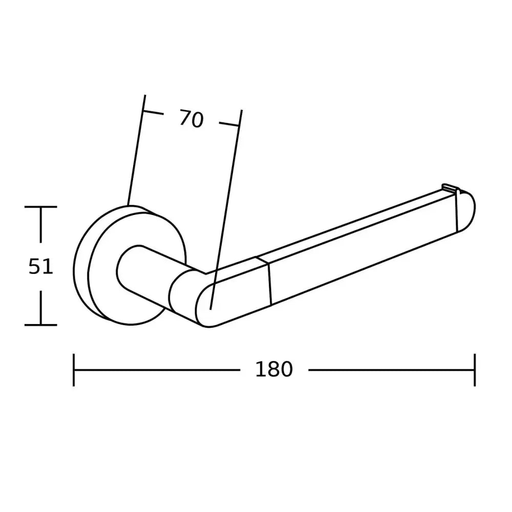 Mexen Tiber Toalettpapirholder Krom - 7050533-