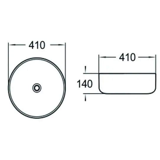 Mexen Tina Servant for Nedfelling 41x41 Cm Hvit