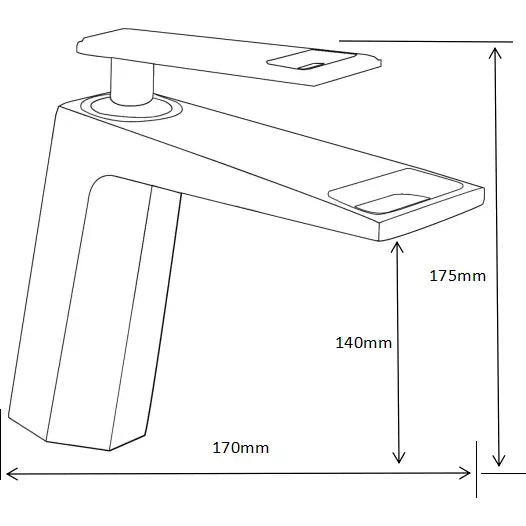Mexen Topaz Servantbatteri Gull - 73900-