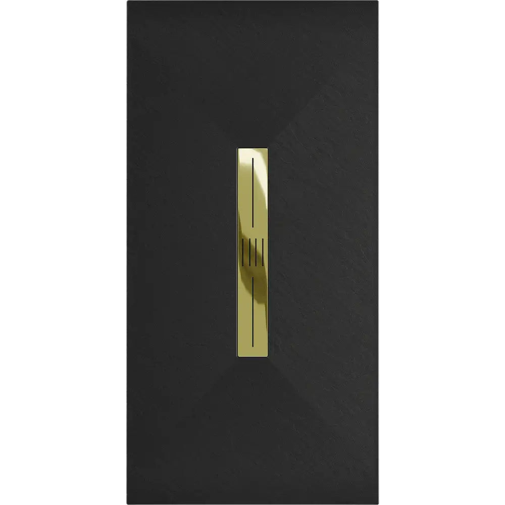 Mexen Toro Rektangulær Smc Dusjkar 180x90 Cm Svart med Gulldeksel - 43709018-g