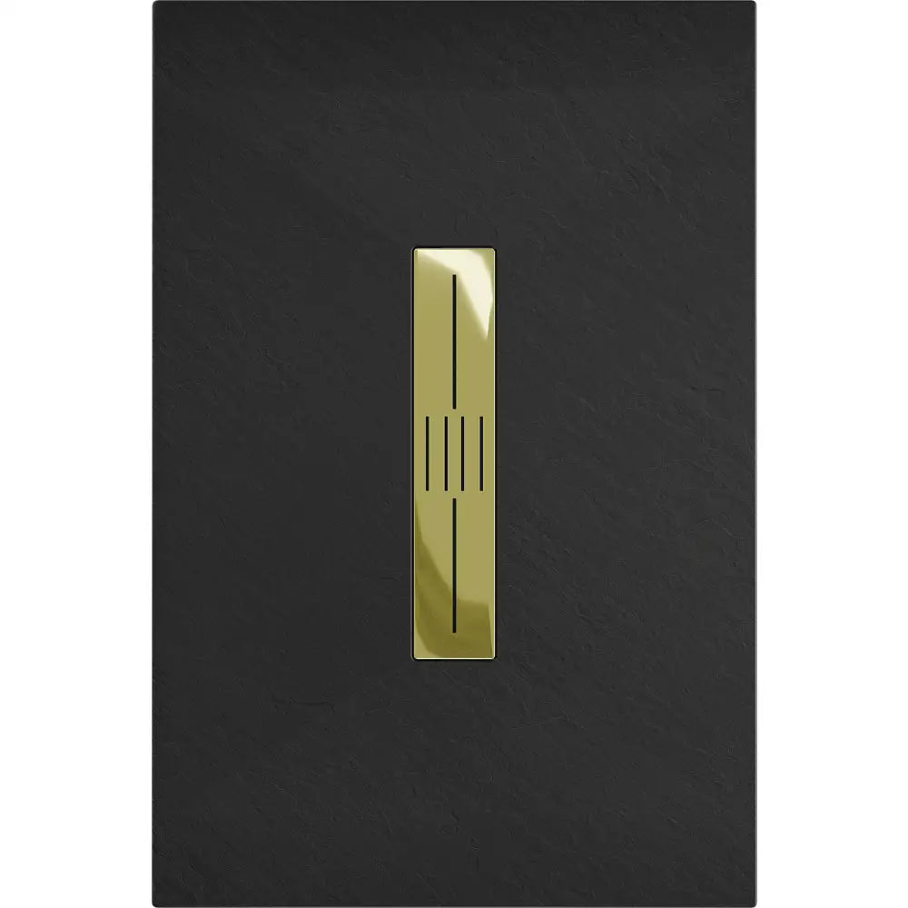 Mexen Toro Rektangulært Smc Dusjbrett 110x90 Cm Svart med Gulldeksel - 43709011-g