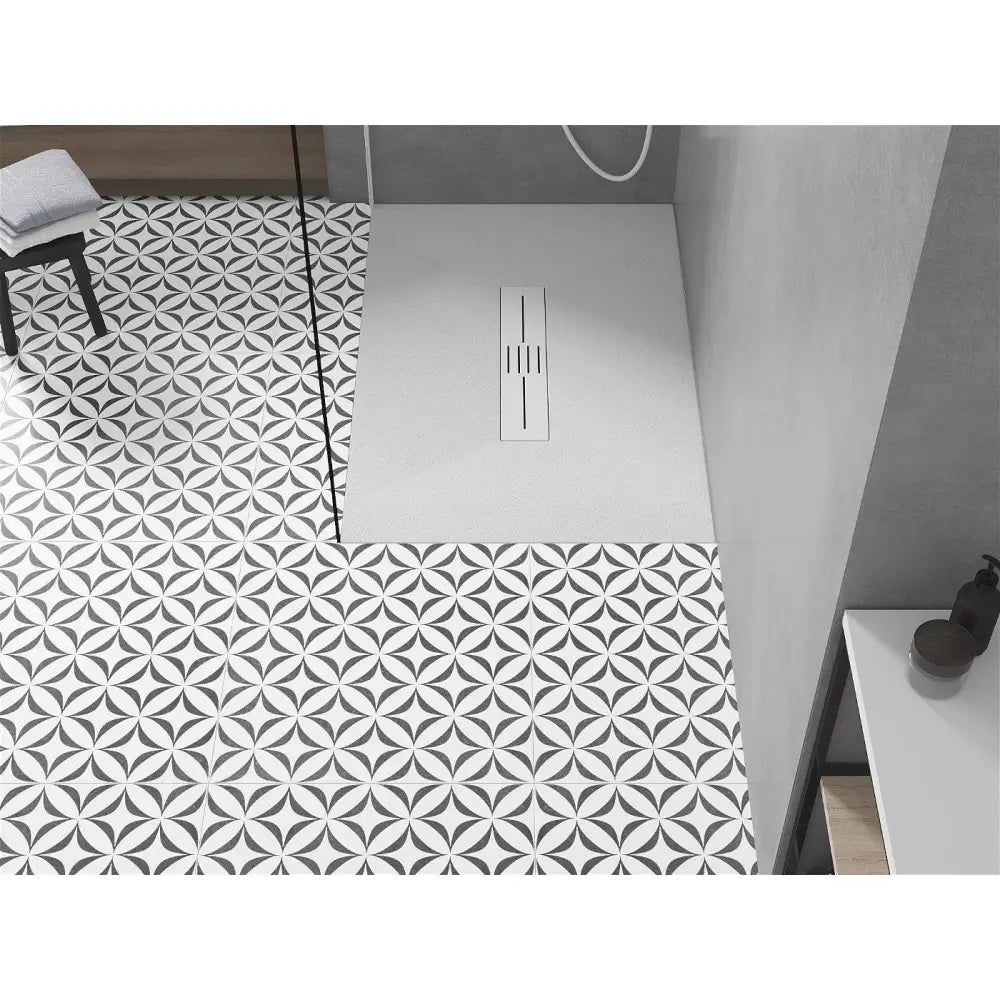 Mexen Toro Rektangulært Smc-dusjbrett 140x80 Cm Hvitt med Hvit Deksel - 43108014-w