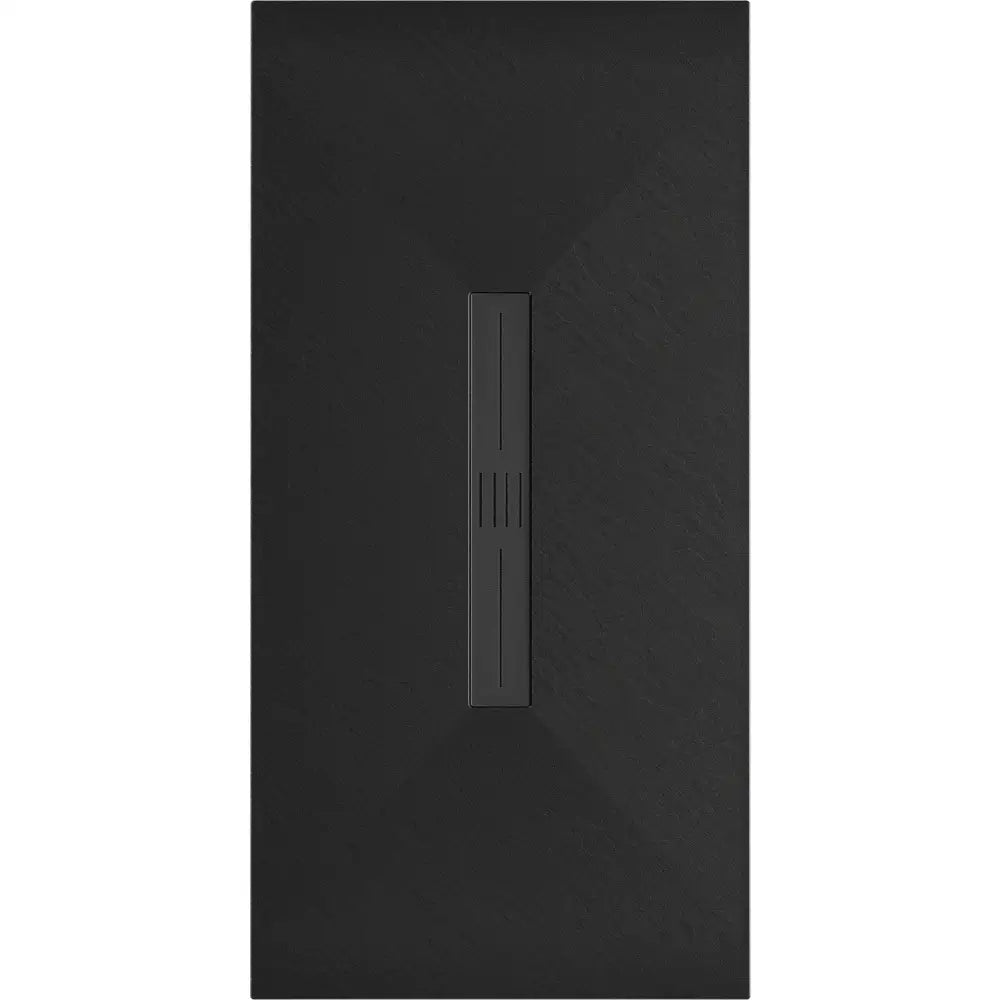 Mexen Toro Rektangulært Smc-dusjbrett 160x70 Cm Svart med Svart Deksel - 43707016-b
