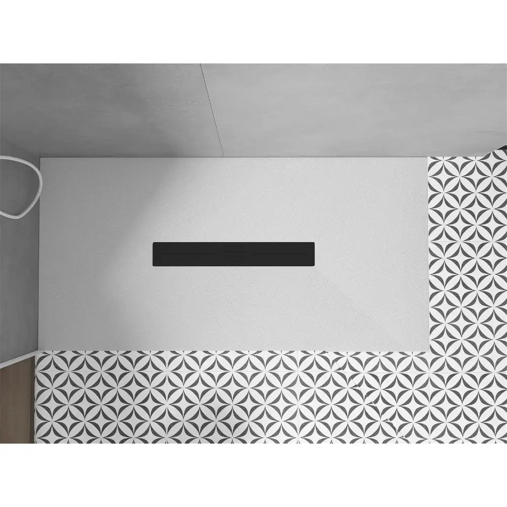 Mexen Toro Rektangulært Smc-dusjbrett 180x80 Cm Hvitt med Sort Deksel - 43108018-b