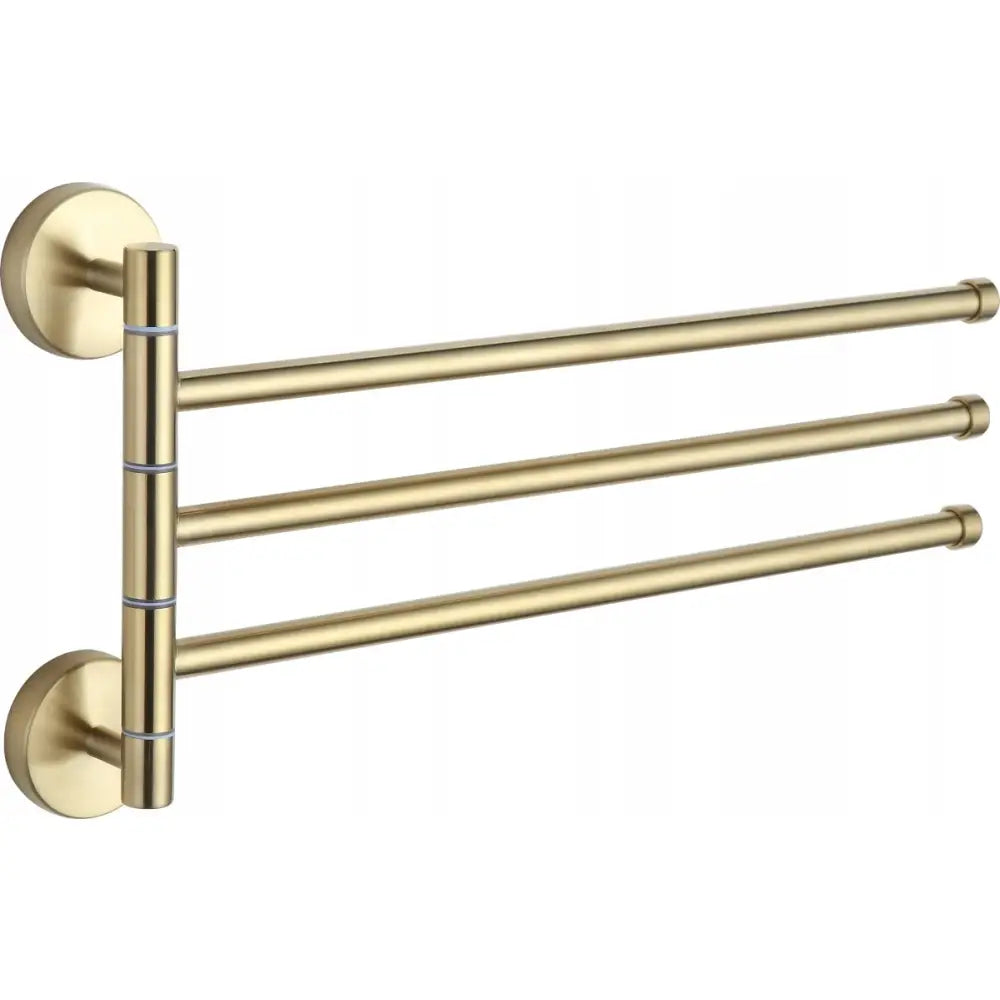 Mexen Tredobbelt Roterende Håndklehenger Gull - 7039243