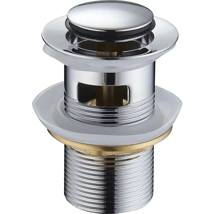 Mexen Trykk-klikk Liten Rund med Overløp Krom - 79925-