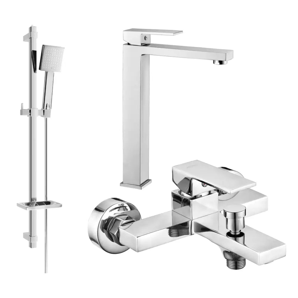 Mexen Uno Dq45 Badekarsett Krom - 71413dq45-