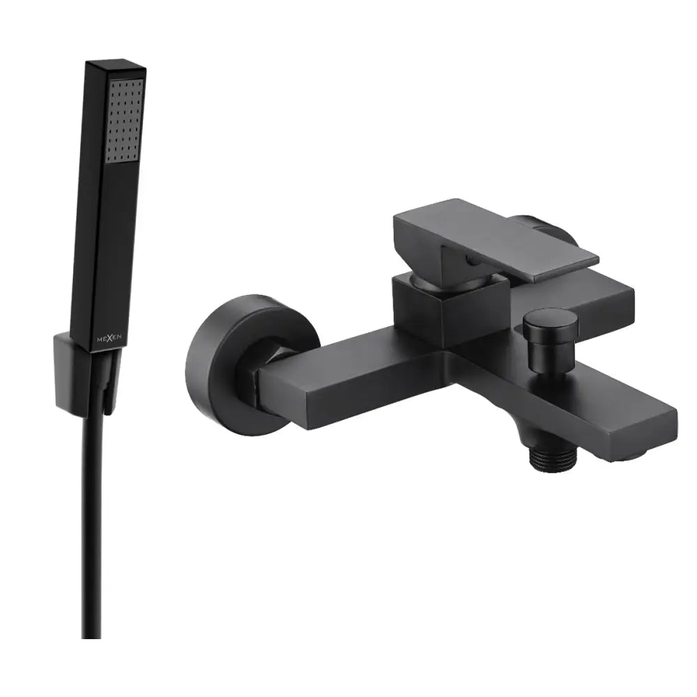 Mexen Uno R77 Badekarbatteri med Dusjsett Svart - 7143r77