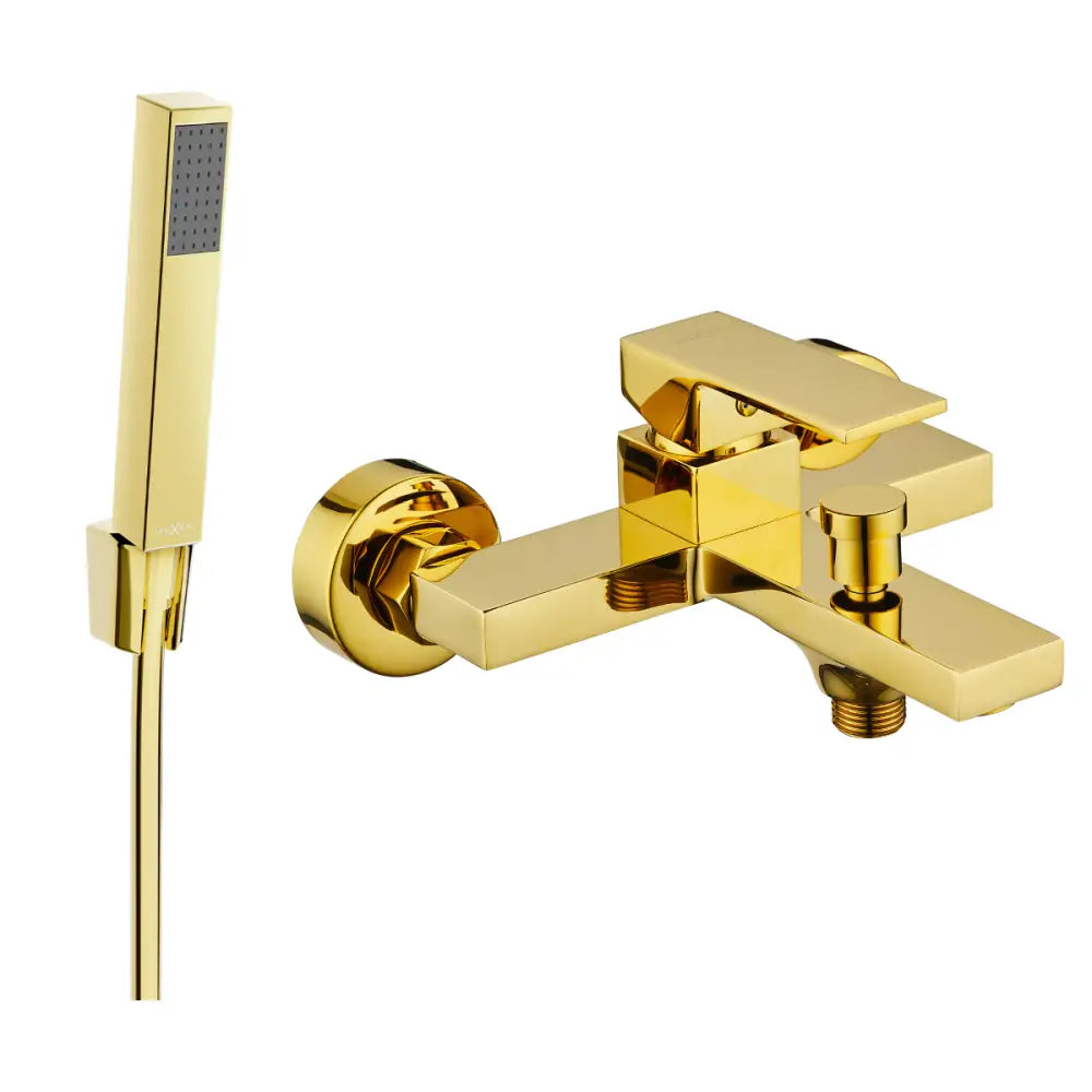 Mexen Uno R77 Badekarsbatteri med Dusjsett Gull - 7143r77-