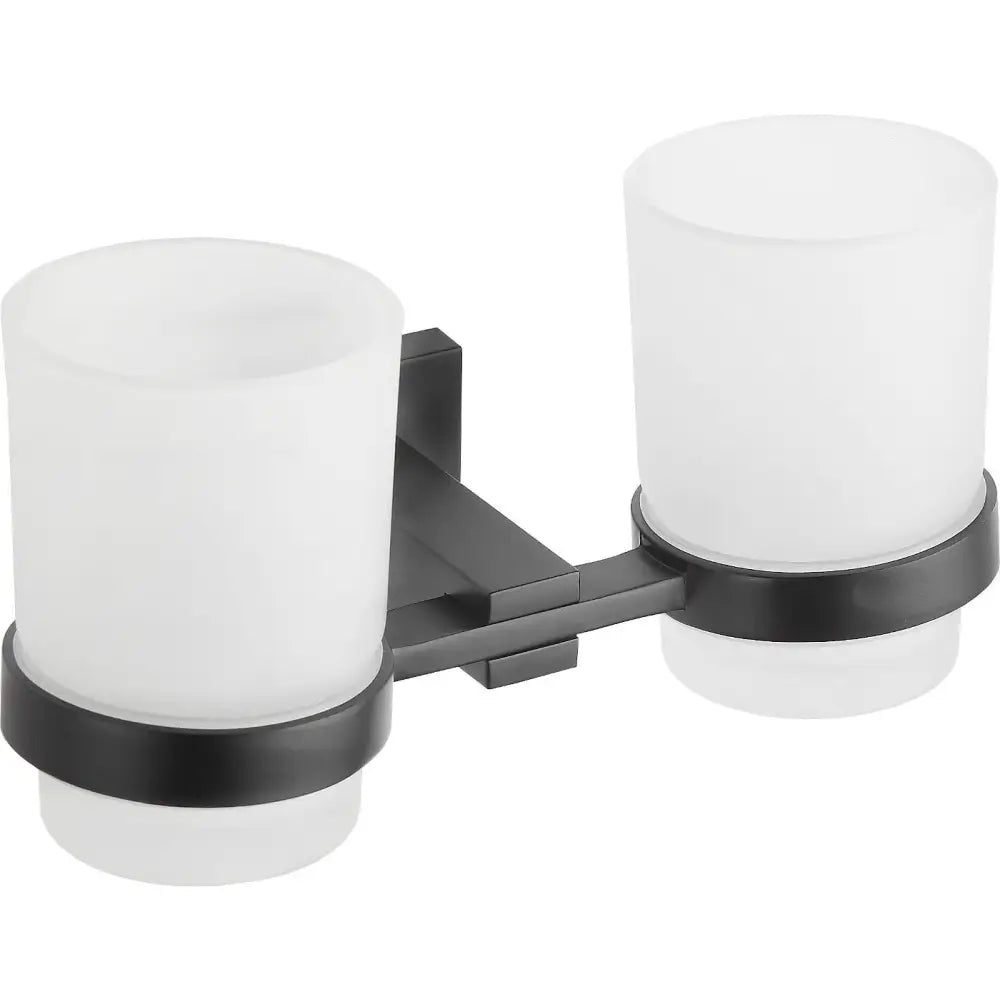 Mexen Vane Dobbel Tannbørstekopp Svart - 7020952