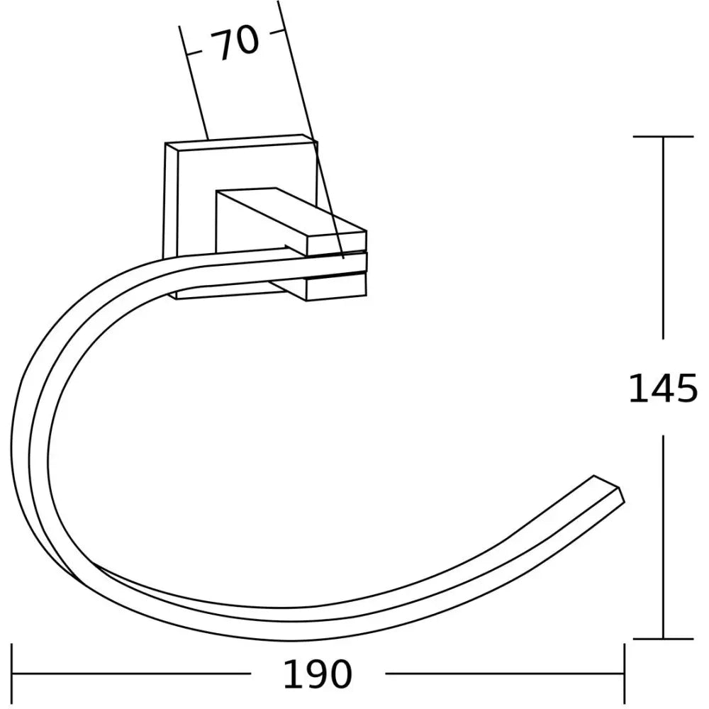 Mexen Vane Håndklehenger Krom - 7020932
