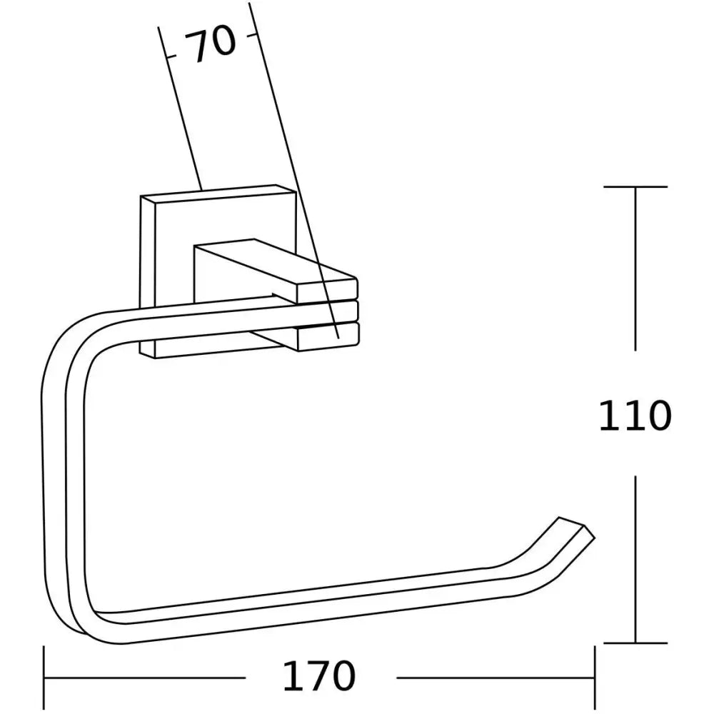 Mexen Vane Toalettpapirholder Krom - 7020933