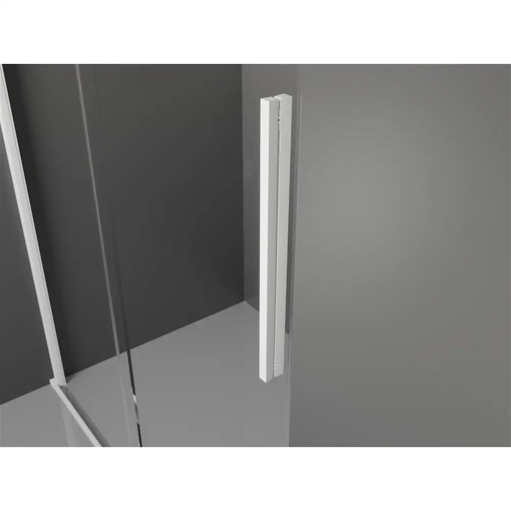 Dusjvegg Skyvbar 150x200 Cm Gjennomsiktig 8 Mm Hvit