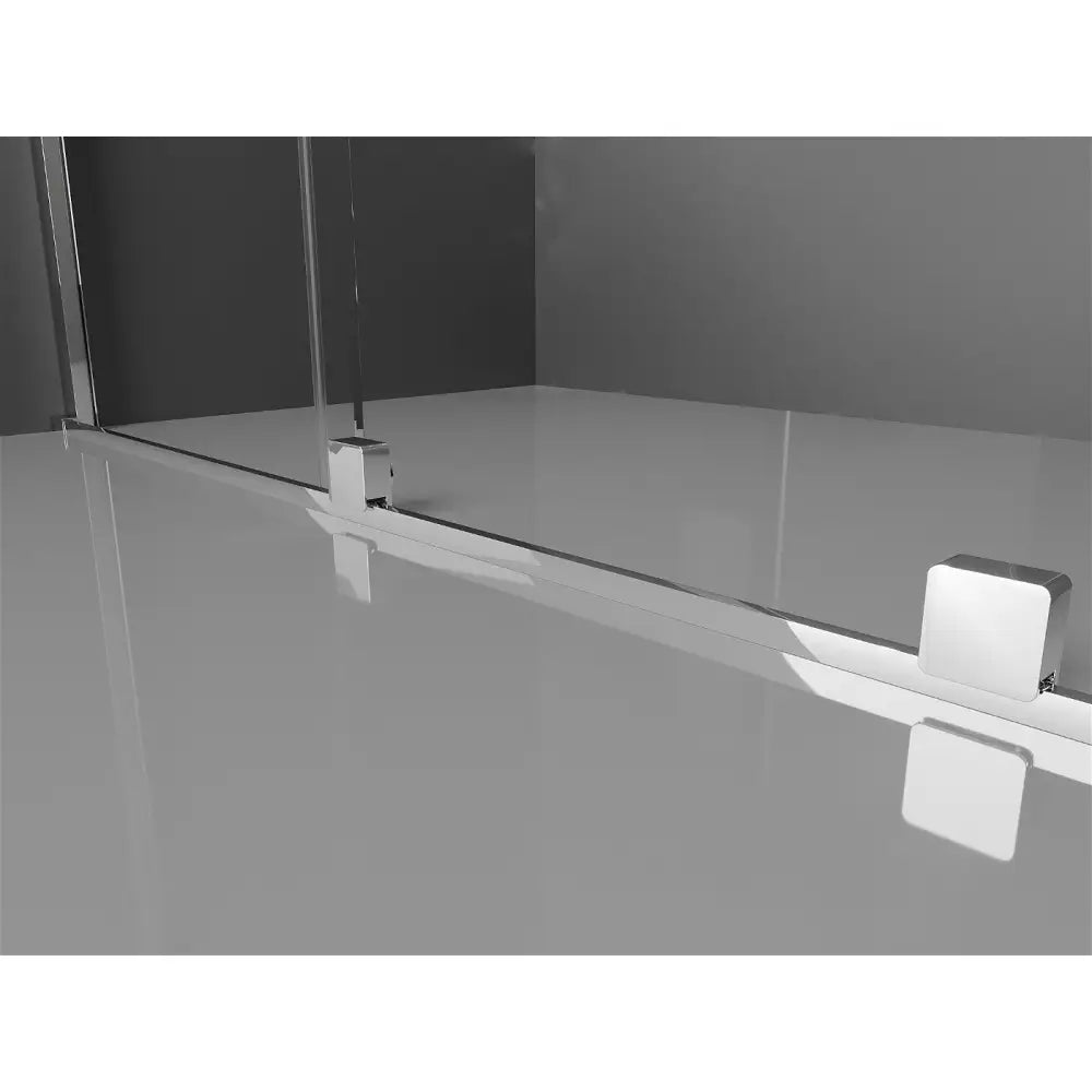 Dusjvegg 120x200 Cm Gjennomsiktig 8 Mm Krom