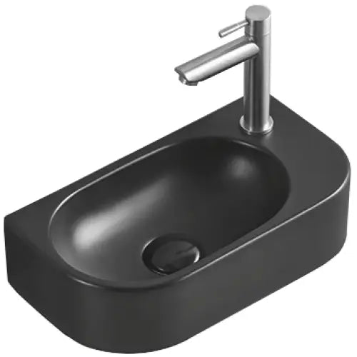 Mexen Viera Servant for Montering på Benkplate Høyre 40x21 Cm Matt Svart - 21274085r