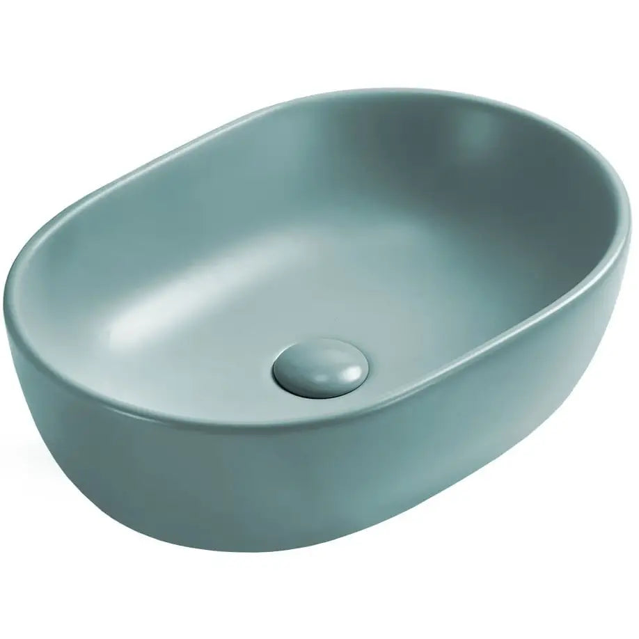 Mexen Viki Benkeplatevask 48x35 Cm Lys Grønn Matt