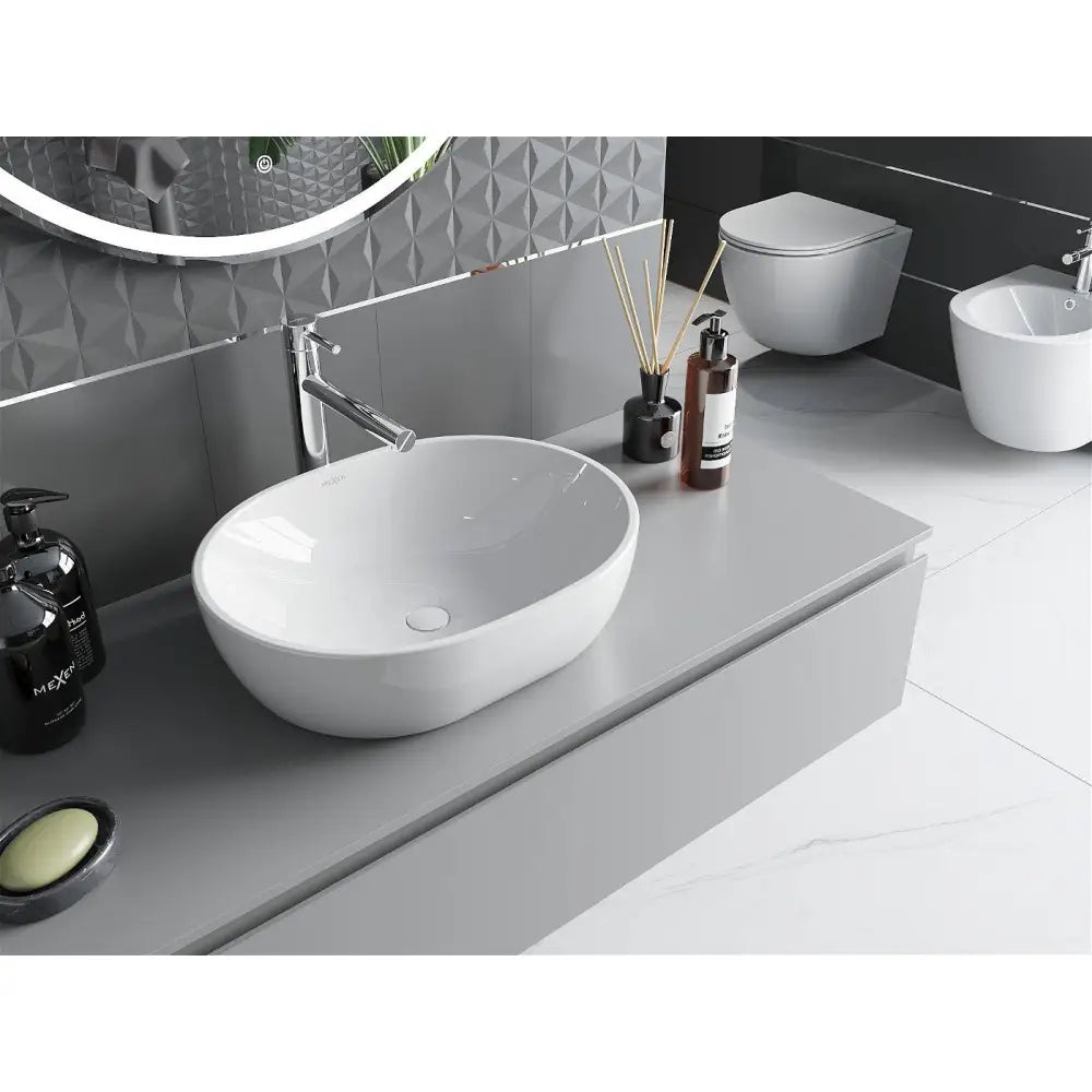 Mexen Viki Servant til Påmontering 48x35 Cm Hvit