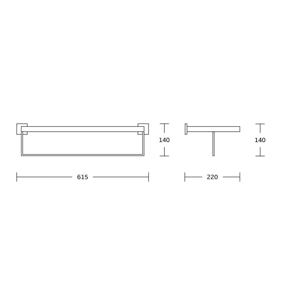 Mexen Vox Håndklehylle Gull - 707020