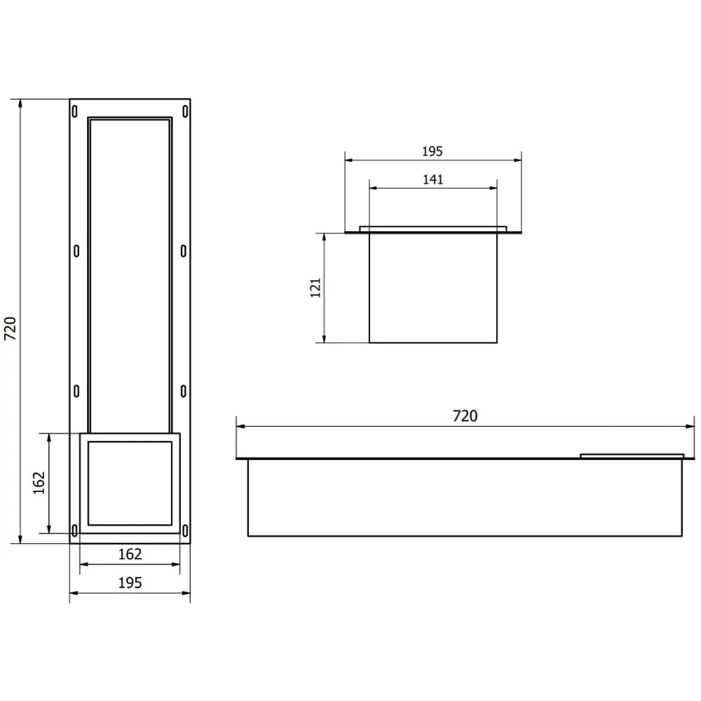 Mexen X-wall-b Toalettpapirholder Rustfritt Stål