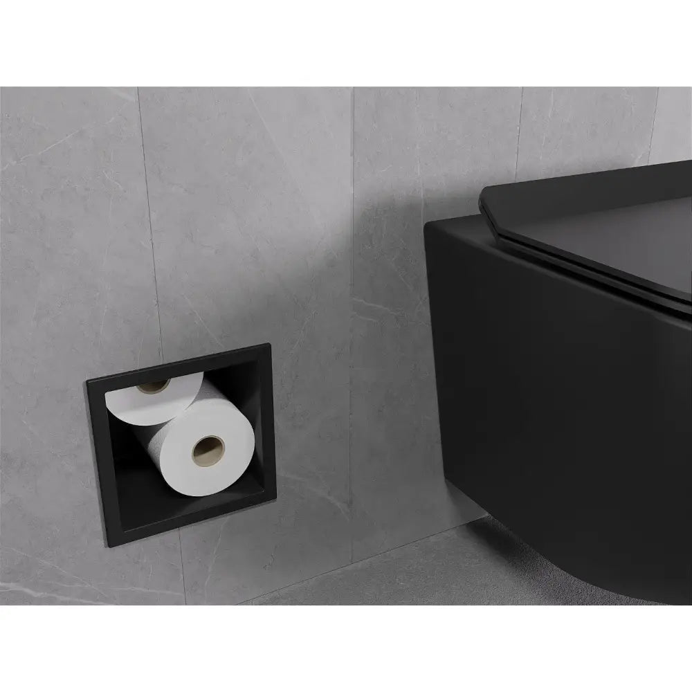 Mexen X-wall-b Toalettpapirholder Svart