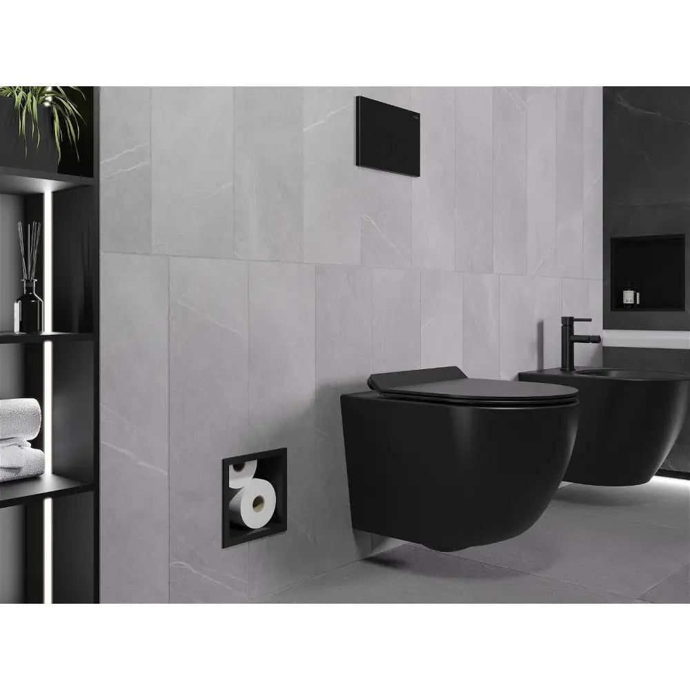 Mexen X-wall-b Toalettpapirholder Svart