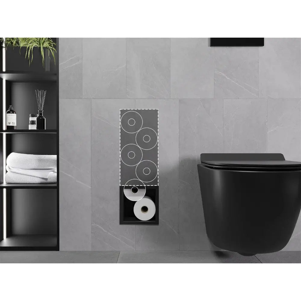 Mexen X-wall-b Toalettpapirholder Svart