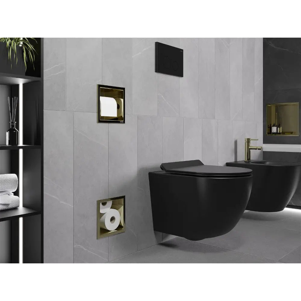 Mexen X-wall-bp Toalettpapirholder med Magasin Gull