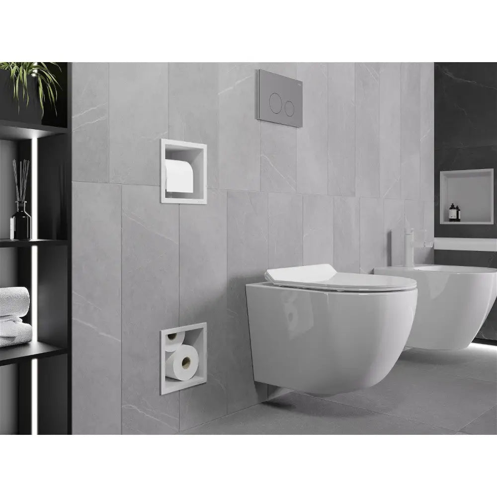 Mexen X-wall-bp Toalettpapirholder med Magasin Hvit