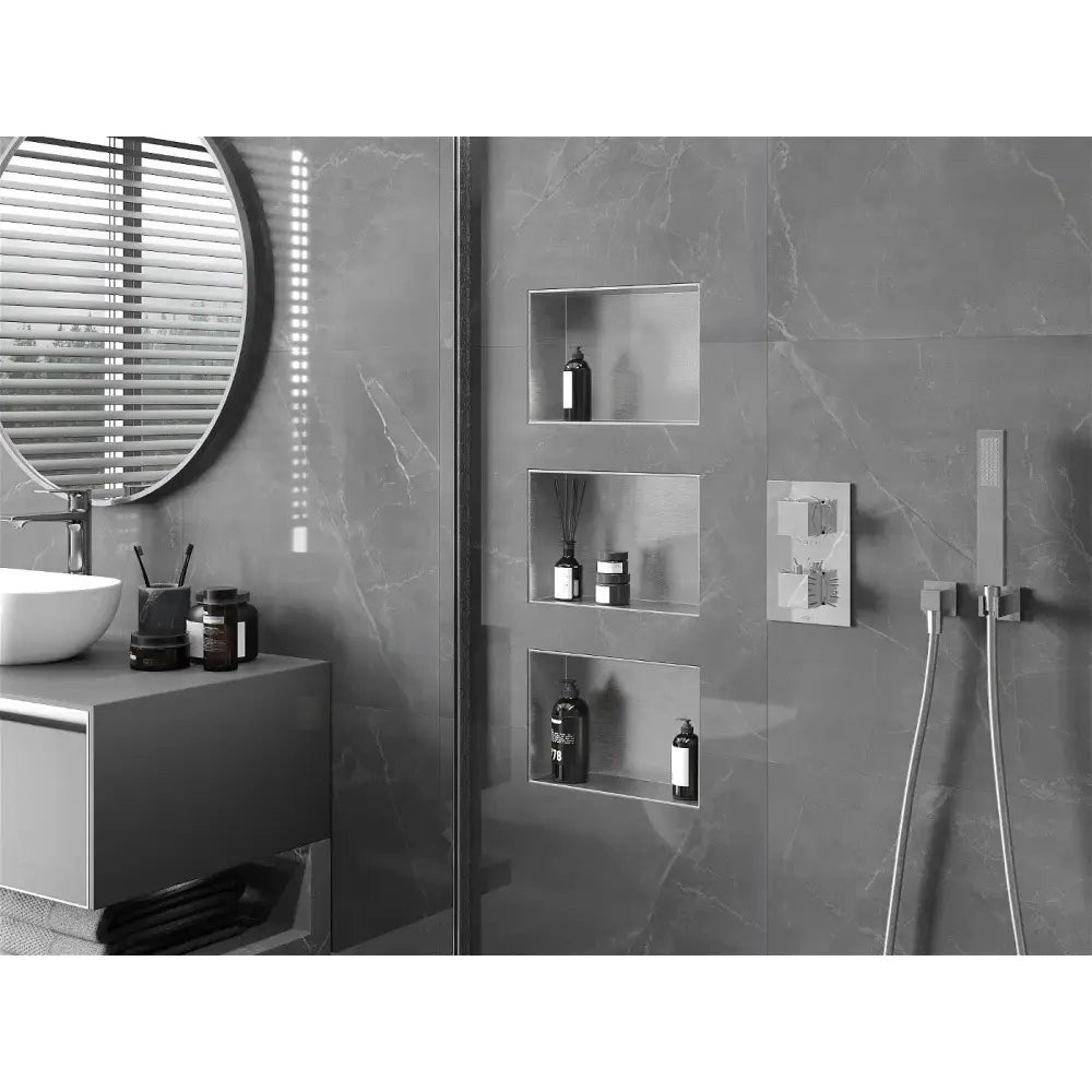 Mexen X-wall-nr Nisjehylle uten Flens 30x20 Cm Rustfritt Stål