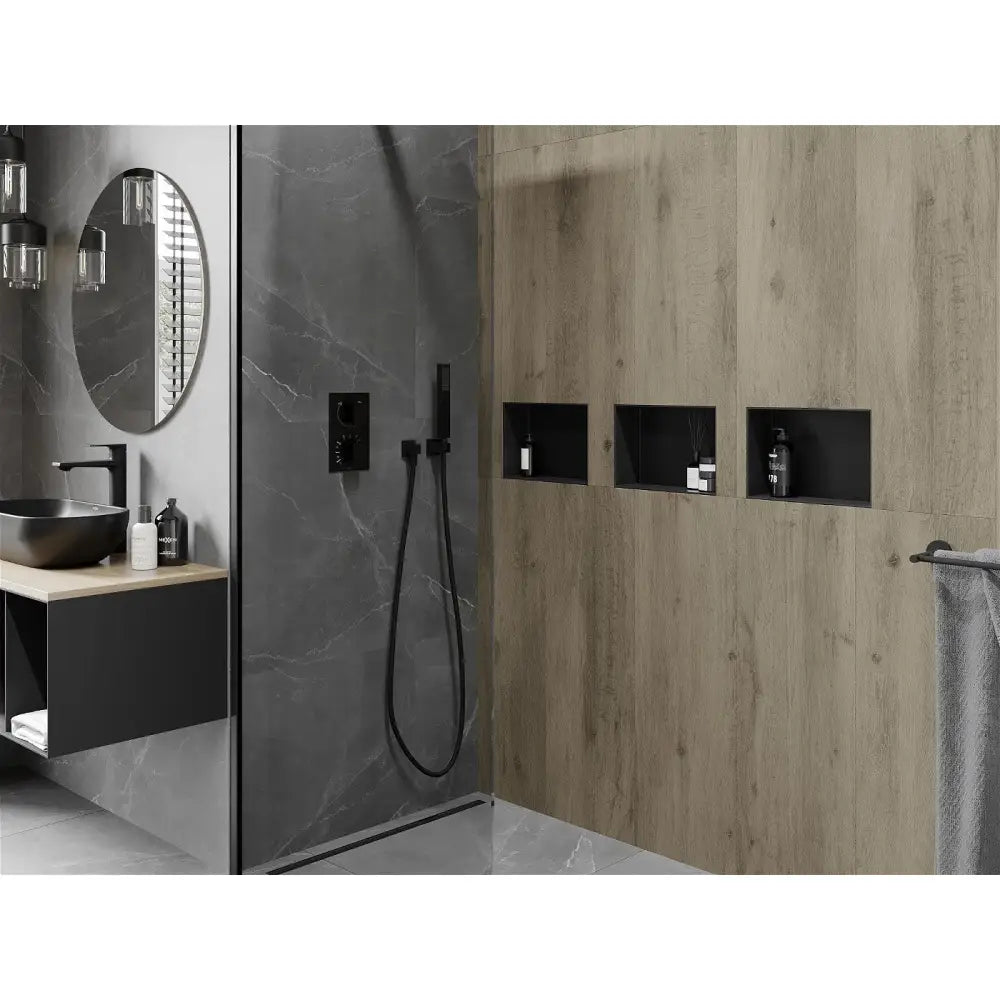 Mexen X-wall-nr Nisjehylle uten Flens 30x20 Cm Svart
