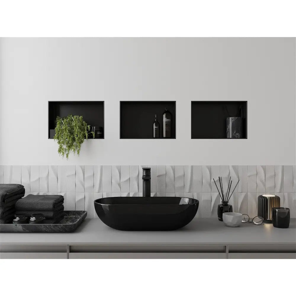 Mexen X-wall-nr Nisjehylle uten Flens 30x20 Cm Svart