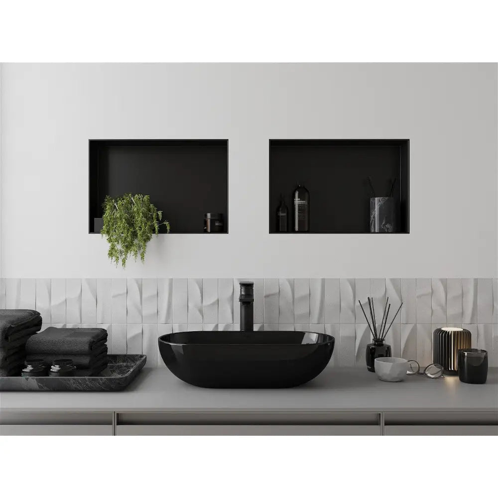 Mexen X-wall-nr Nisjehylle uten Flens 45x30 Cm Svart