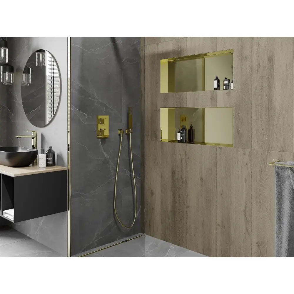 Mexen X-wall-nr Nisjehylle uten Flens 75x30 Cm Gull