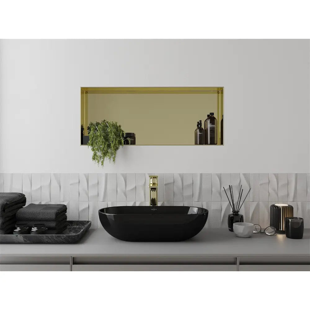 Mexen X-wall-nr Nisjehylle uten Flens 75x30 Cm Gull