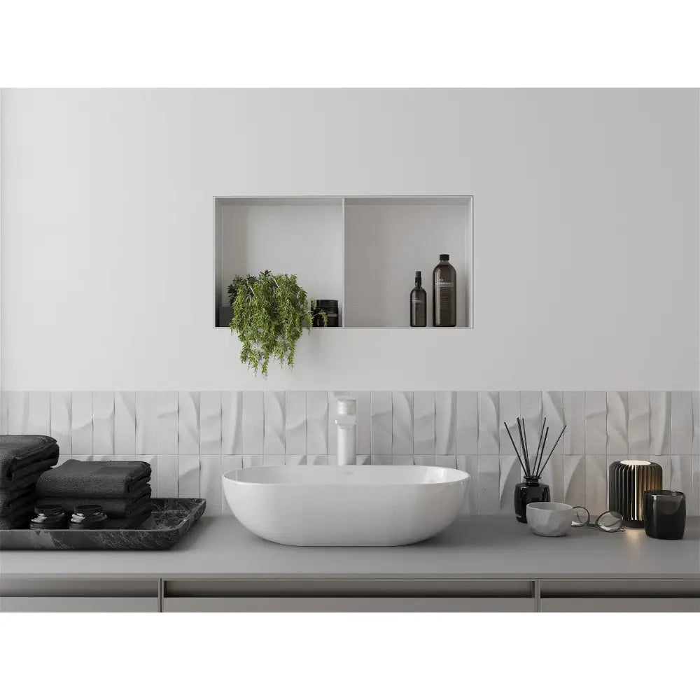 Mexen X-wall-nr Nisjehylle uten Flens med Hylle 60x30 Cm Hvit - 1921603010s