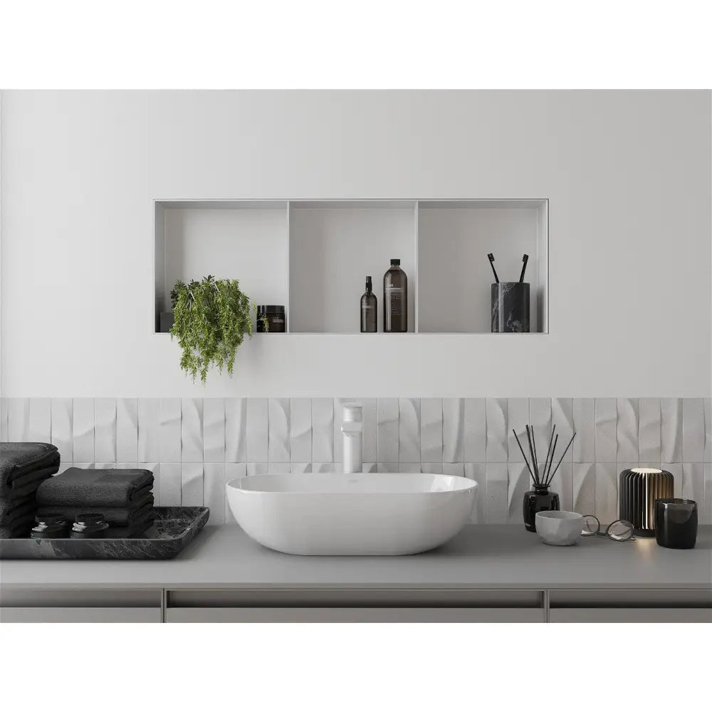 Mexen X-wall-nr Nisjehylle uten Flens med Hylle 90x30 Cm Hvit - 1921903010s