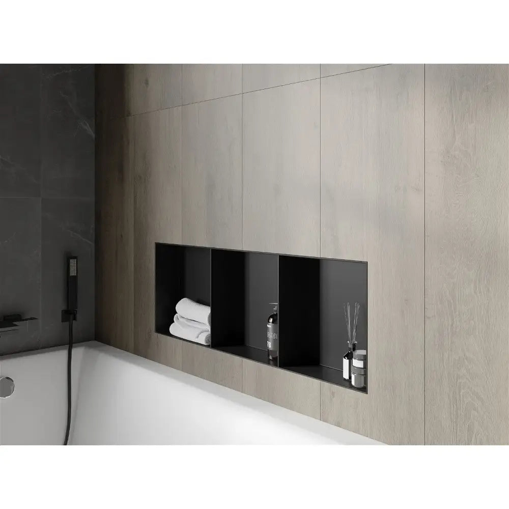 Mexen X-wall-nr Nisjehylle uten Flens med Hylle 90x30 Cm Svart - 1971903010s