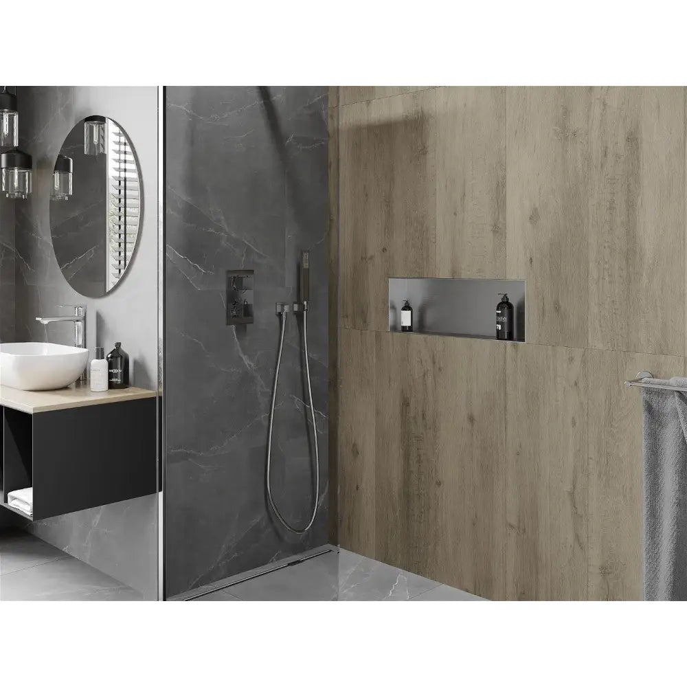Mexen X-wall-nr Nisjehylle uten Kant 60x20 Cm Rustfritt Stål