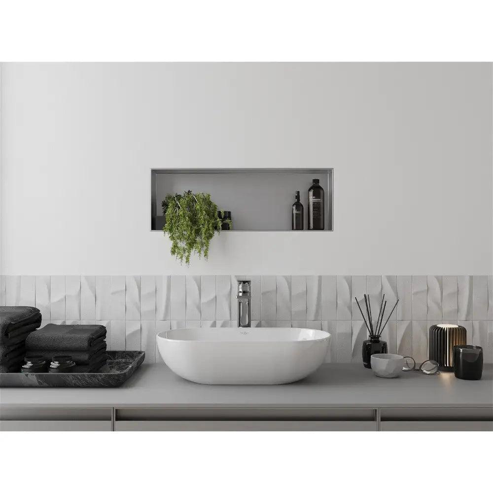 Mexen X-wall-nr Nisjehylle uten Kant 60x20 Cm Rustfritt Stål