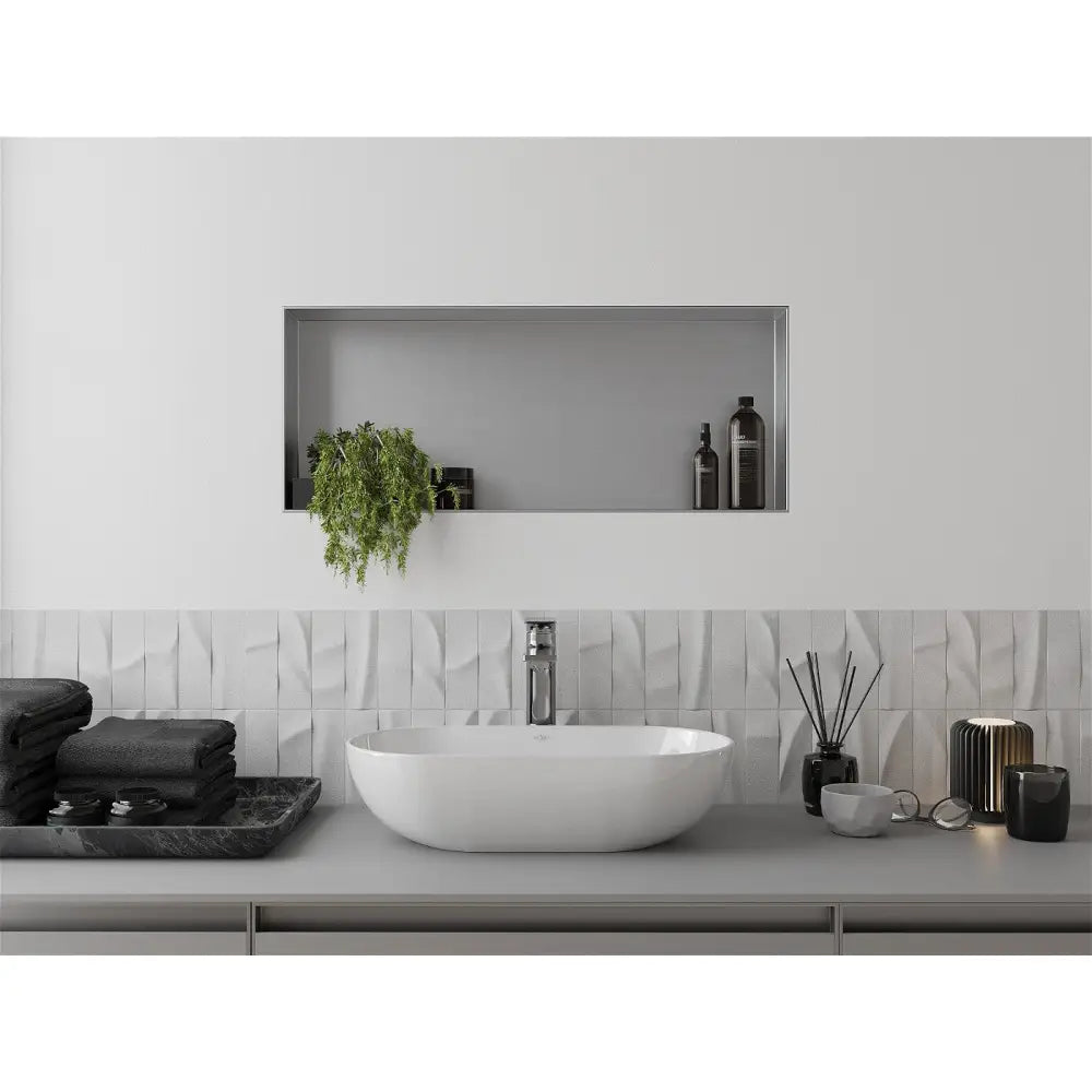 Mexen X-wall-nr Nisjehylle uten Kant 75x30 Cm Rustfritt Stål