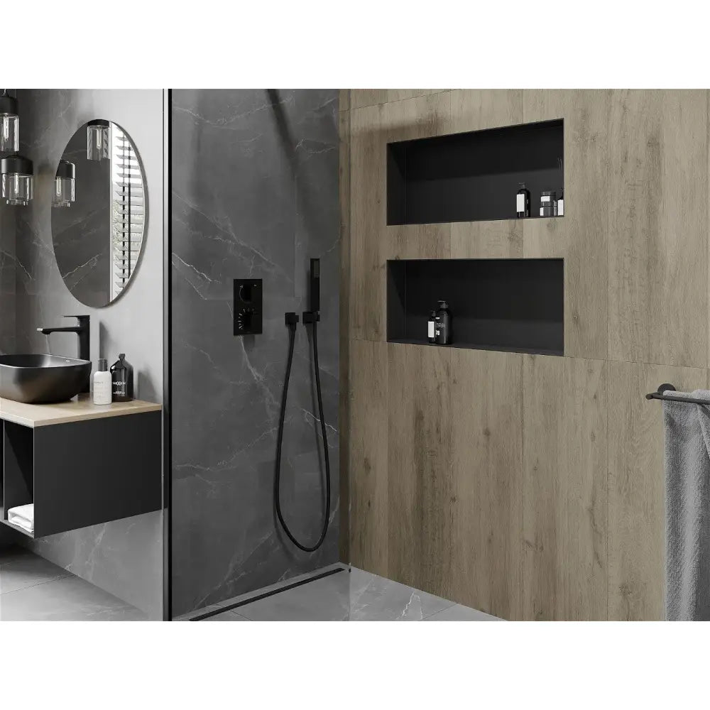 Mexen X-wall-nr Nisjehylle uten Kant 75x30 Cm Svart